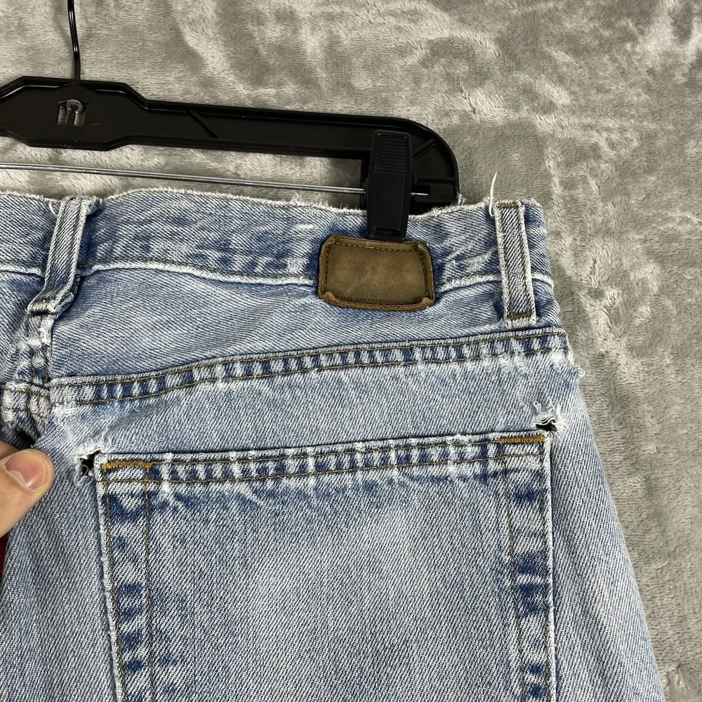 Vtg 80s 90s GAP Jeans Mens 32x30 Relaxed Boot Cut Fit DISTRESSED THRASHED